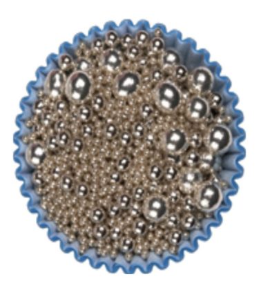 Decorazione sferici Argento mix assortiti gr.500 Diamanti