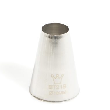 Bocchetta decorative Foro Tondo D.18 mm Inox (BT 218) Martellato