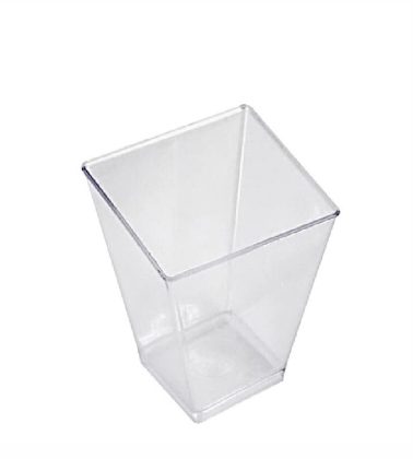 Sfizio quadrato grande cc.200 trasparente pz.50 GP Plast