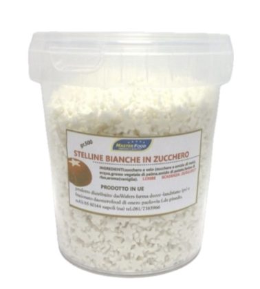 Stelline di zucchero bianche da forno gr.500 MFood