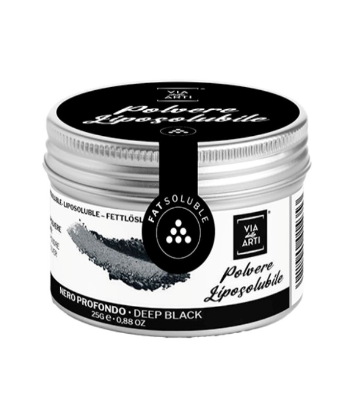 Colorante in polvere liposolubile Nero concentrato gr.25 volcke