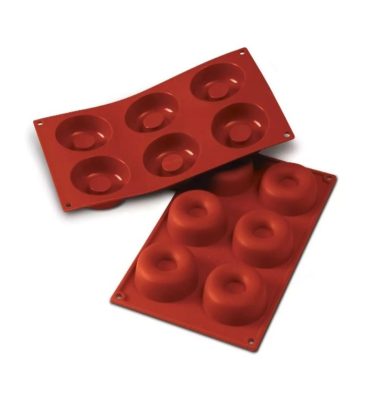 Stampo silicone savarin grande 6 forme 72 x H23 mm (cod: SF012) Silikomart