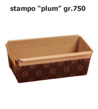 Stampo plumcake semplice gr.750 da cottura (235*80*70H) pz.20 Ecopack *