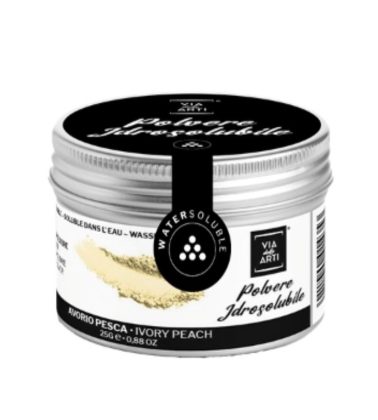 Colorante in polvere Avorio Pesca idrosolubile concentrato gr.25 volcke