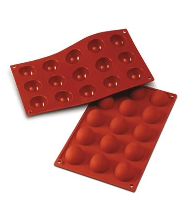 Stampo silicone Semisfera diam. 40 x H 20 mm. (mm terracotta) Silikomart