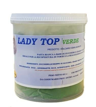 Pasta di zucchero Verde Lady Top kg.1 Dulcistar