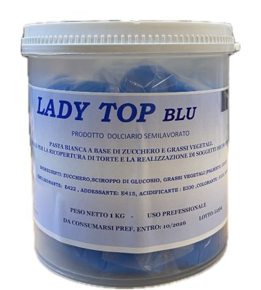 Pasta di zucchero Blu Lady Top kg.1 Dulcistar