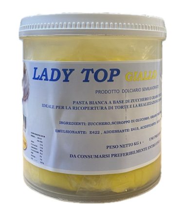 Pasta di zucchero Gialla Lady Top kg.1 Dulcistar