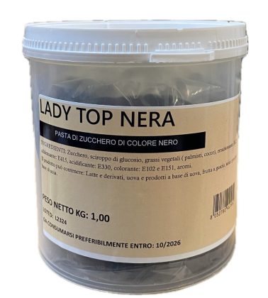 Pasta di zucchero Nera Lady Top kg.1 Dulcistar