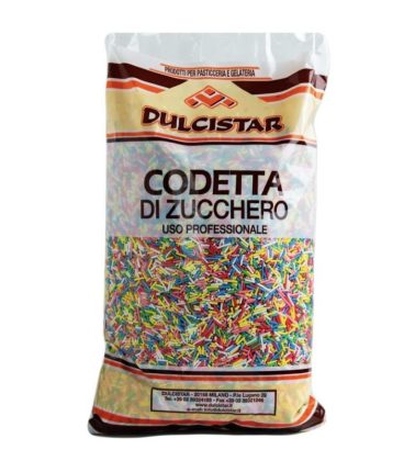 Codetta di zucchero arlecchino kg.1 Dulcistar