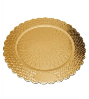 Piatti ala Oro tondo cartone diametro cm.26 confezione kg.10