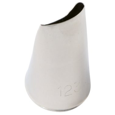 Bocchetta decorative floreale semplice 17mm Inox (BX 0123) Martellato