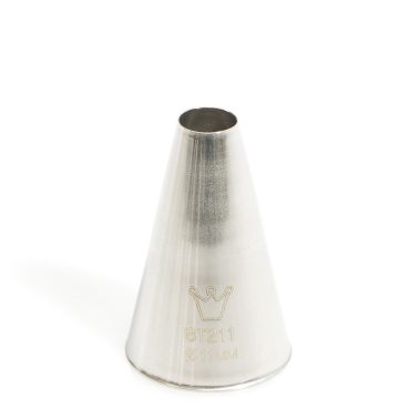 Bocchetta (BT 211) tondo liscio D.31 h 47 mm inox martellato