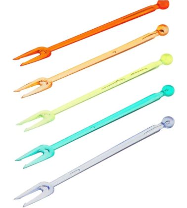 Forchettine Party 2 punte pz.1000 colorate Gp plast