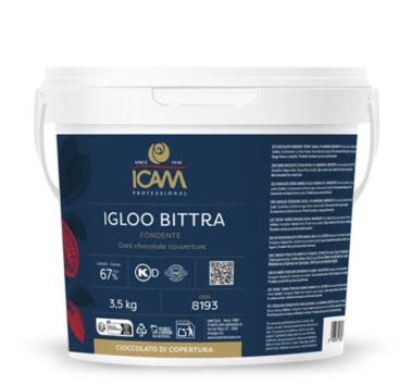 Cioccolato Fondente Igloo Bittra 67% kg.3,500 Icam