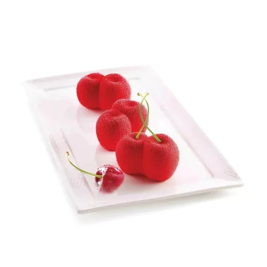 Stampo in silicone rosso ciliegia 6 forme 75x50H45mm SILIKOMART