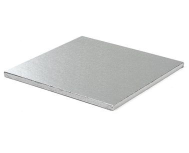 Cakeboard quadrato argento 25x25cm. x H1.2 (pz.5) WFD