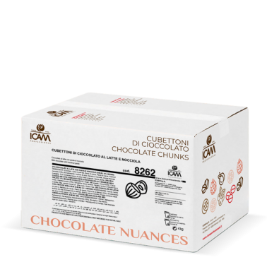 Chunks latte e nocciola 4 Kg Icam